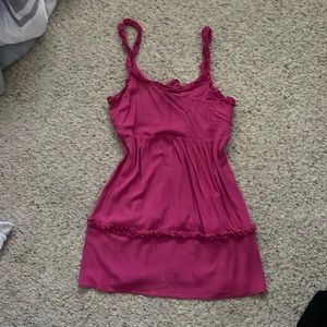 Pink ruffle dress